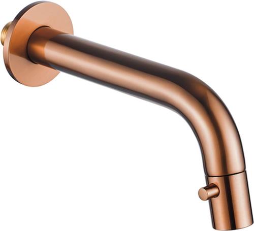 Fortifura Calvi Fonteinkraan - inbouw - uitloop 19.5cm - inkortbaar - Geborsteld koper PVD (Koper)