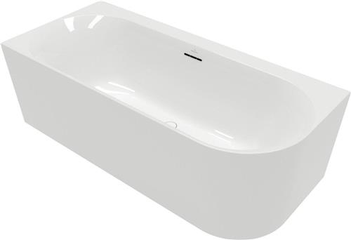 Villeroy & Boch Loop & friends half vrijstaand bad - 180x80cm - hoek links - Acryl Wit Alpin glans