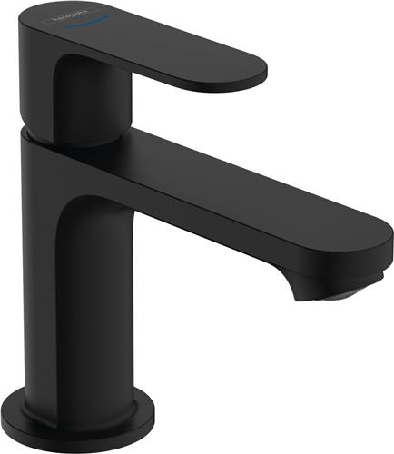 hansgrohe Rebris S ééngreeps toiletkraan 80 voor koud water of vooraf ingestelde temperatuur zonder afvoer mat zwart