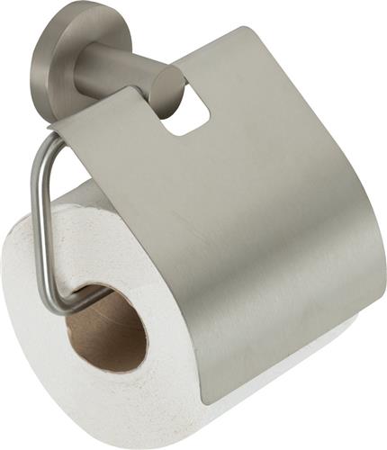 Plieger Vigo Wc Rolhouder  Toiletrolhouder Met Klep  Met Schroeven  10 jaar garantie  Geborsteld Chroom