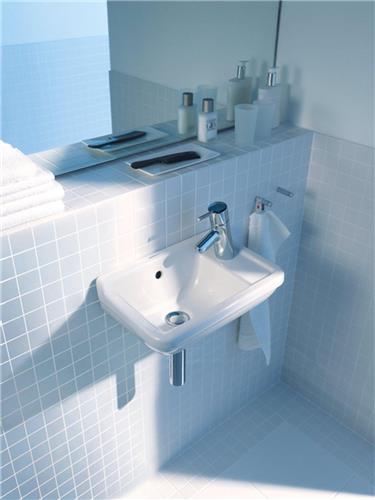 Duravit Starck 3 fontein 40x26 cm 1x kraangat rechts wit
