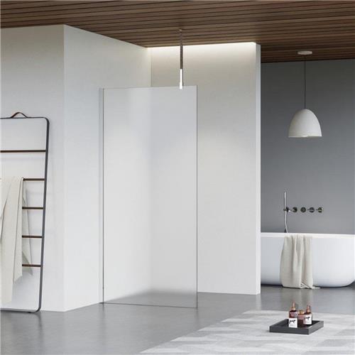 Fortifura Galeria inloopdouche - 80x200cm - mat glas - plafondarm - chroom