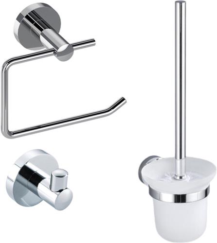 Fortifura Calvi Toiletset 3-delig Chroom