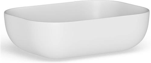 Looox Ceramic Rectangle Medium Opzetkom 45x32,5x13,5 cm Matt White