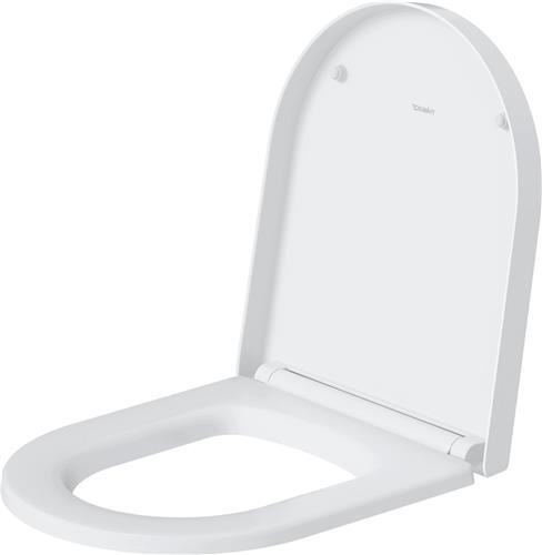 Duravit ME by Starck WC-zitting - 43.8x37.4x4cm - compact - softclose - quickrelease - zijdemat wit