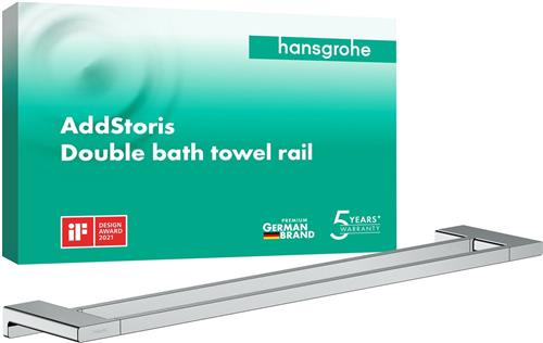 hansgrohe AddStoris dubbel handdoekrek chroom