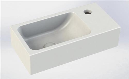 Royal plaza Person fontein kraangat rechts 40x20x10cm mat wit