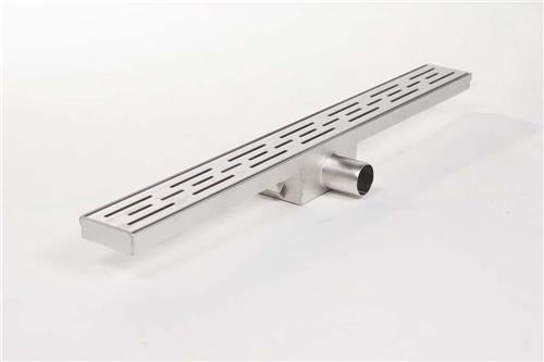 BRAUER 60CM DOUCHEGOOT ZONDER FLENS MET UITNEEMBARE BAK EN HAARNETJE ZONDER POTEN RVS