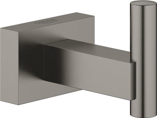GROHE Essentials Cube Haak - Hard Graphite Geborsteld (mat donker grijs) - 40511AL1