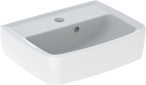 Geberit Bastia Fontein Square - 40x31cm - kraangat - overloop - wit
