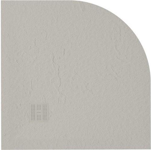 ZEZA Grade douchevloer - 90x90cm - antislip - antibacterieel - mineraalmarmer - kwartrond - mat new pearl (beige)