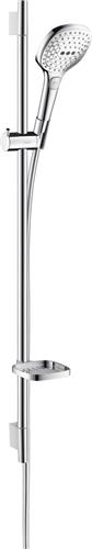 hansgrohe Raindance Select E 120 / Unica'S Puro Glijstangset - 90 cm - Chroom - 3 straalsoorten - Diameter handdouche 120 mm
