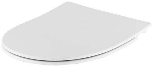 Pressalit Zano closetzitting Slim met deksel met softclose en lift-off voor wandcloset Zano en Zano Compact wit