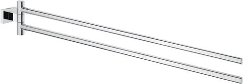 GROHE Essentials Cube handdoekhouder - met twee draaibare armen