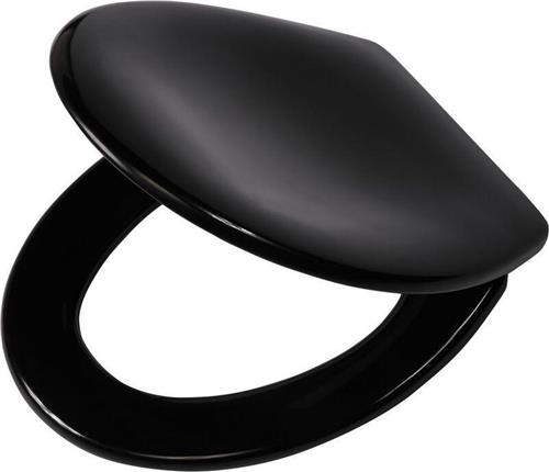 Tiger Ventura - WC bril - Toiletbril met deksel - Soft Close - Easy Clean functie - Duroplast - Zwart