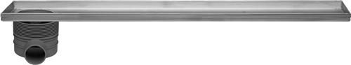 Easy drain Multi inbouwdeel drain 120cm zij-uitloop zonder rooster rvs