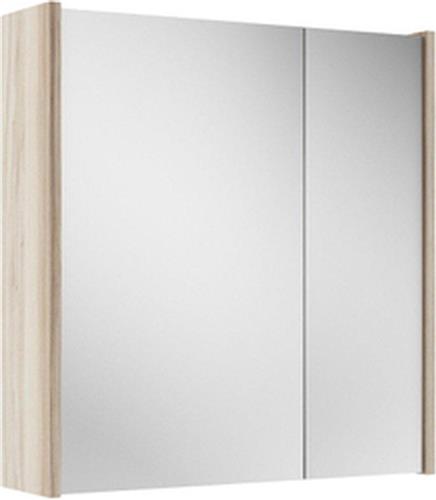 Saniclass Prime Spiegelkast - 60x63x16cm - inclusief zijpanelen - beech (hout)