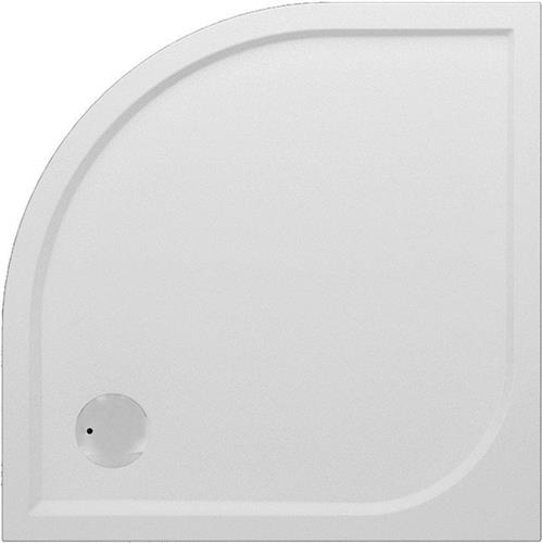 GO by Van Marcke Argon douchebak polybeton gelcoat 90x90x3cm kwartrond afvoer D90mm zonder potenstel wit