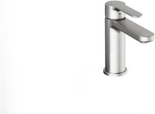Nemo Nero wastafelkraan - 15.1cm - opbouw - mengkraan - messing RVS geborsteld