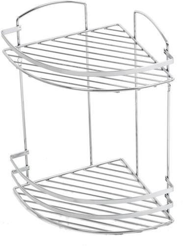 Plieger Solid Doucherek - Hoekplanchet - 2 Laags - Draadmodel - Chroom