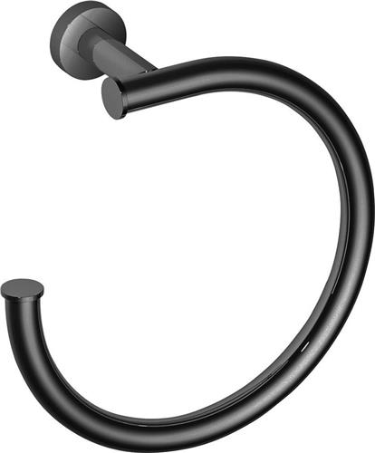 Handdoekring Hotbath Cobber Zwart Chroom