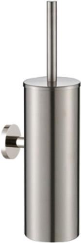 Plieger Vigo Toiletborstelhouder  Wandbevestiging  38 cm - 10 jaar garantie  Geborsteld Chroom