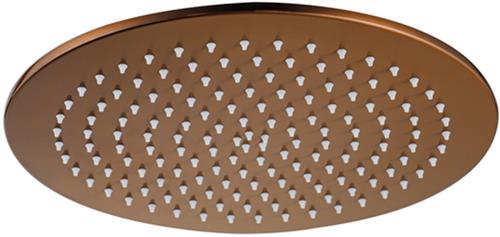 Fortifura Calvi Hoofddouche 30cm rond 6mm Geborsteld koper PVD (Koper)