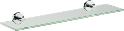 Plieger Vigo Planchet  Planchet Badkamer 52 cm x 14 cm  Planchet glas  Wandmontage  10 jaar garantie  Chroom