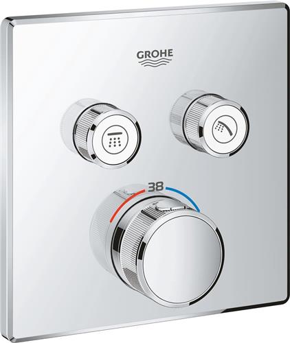 GROHE Grohtherm SmartControl Thermostatiche Douchekraan - Inbouw mengkraan - Met omstelling - Chroom