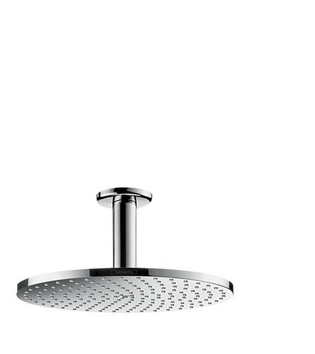 hansgrohe Raindance Select S 240 1jet hoofddouche PowderRain met plafondaansluiting - 1 straalsoort - chroom - diameter straalplaat 240 mm