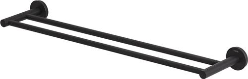 Tiger Urban - Handdoekrek dubbel 60 cm - Zonder boren - Boren of lijmen - Zwart
