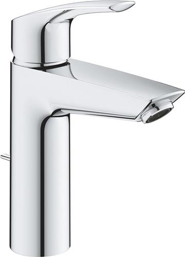 GROHE Eurosmart waterbesparende wastafelkraan m-size met trekwaste chroom