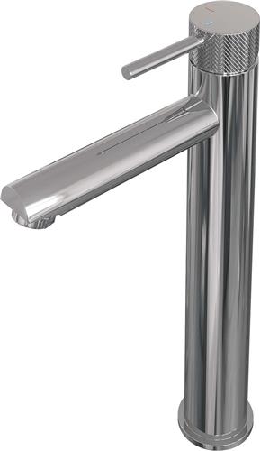 Brauer Chrome carving Wastafelmengkraan opbouw - hoog - model a - chroom
