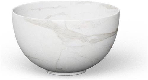 Looox sink collection opzetwastafel small diameter 23cm calacatta