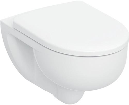 Geberit Renova Wandclosetset - 54x35.5cm - diepspoel - rimless - TurboFlush - softclose en quickrelease zitting - glans wit