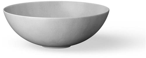 Looox Ceramic raw waskom - 40cm - rond - light grey