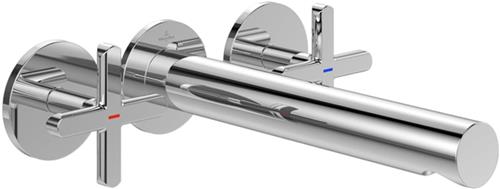 Villeroy & Boch Loop & Friends Driegats wastafelkraan - chroom
