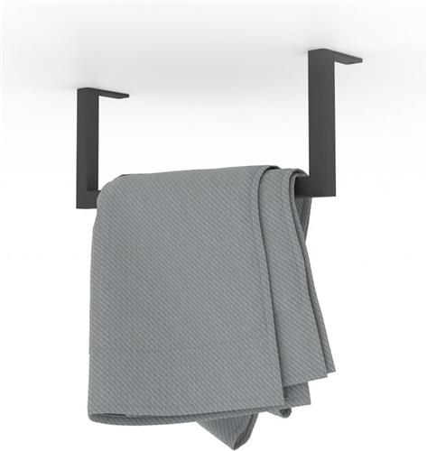Looox Rail Handdoekhouder 35x14cm - zwart mat