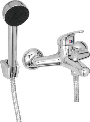 Go by Van Marcke Super eengreepsmengkraan baddouche compleet inclusief handdouche hartafstand 15 cm keramische schijven inclusief rozetten en S-koppelingen