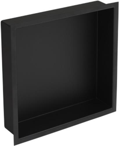 Plieger Inbox inbouwnis met flens 30x30x7.5cm waterproof zwart