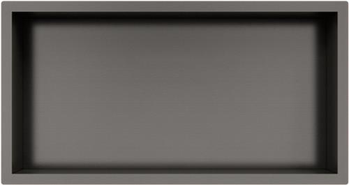 Fortifura Galeria Inbouwnis - 30x60x7cm - Geborsteld Gunmetal PVD