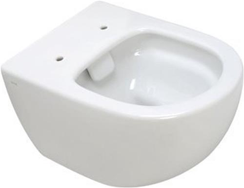 Plieger Zano wandcloset diepspoel Rim ex 36.5x54cm met verdekte bevestiging wit