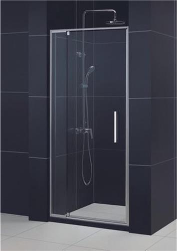 Nemo Pina draaideur 100x200cm 6mm Helder veiligheidsglas met antikalk links en rechts Chroom