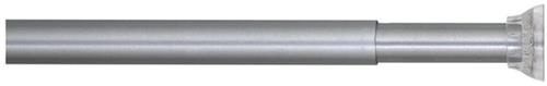 Sealskin Douchegordijnstang - Klemstang - Aluminium - 155-255 cm - Mat aluminium