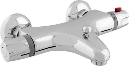 GO by Van Marcke Surf badmengkraan thermostatisch veiligheidsblokkering hartafstand 15 cm keramische schijven inclusief rozetten en S-koppelingen chroom
