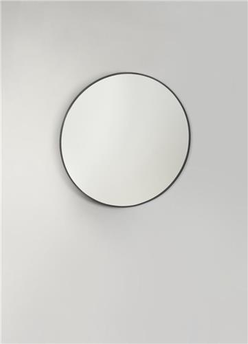 Blinq Tutto spiegel rond 60 cm. mat zwart