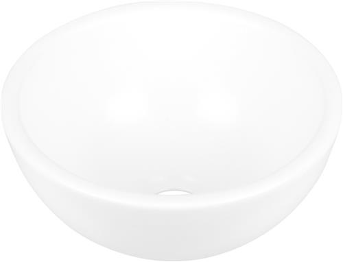 Differnz Boomer Waskom - Wasbak Keramiek - Wit - Ø 20 x 10 cm