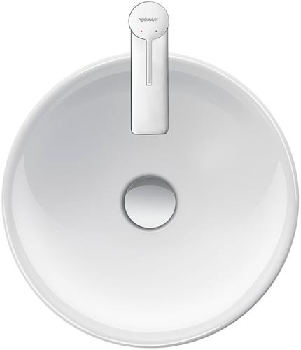 Duravit D-Neo opzetwastafel 12.5x40cm zonder kraangat keramiek Wit