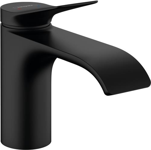 hansgrohe Vivenis ééngreeps wastafelmengkraan 80 ééngreeps wastafelmengkraan 80 zonder afvoer mat zwart