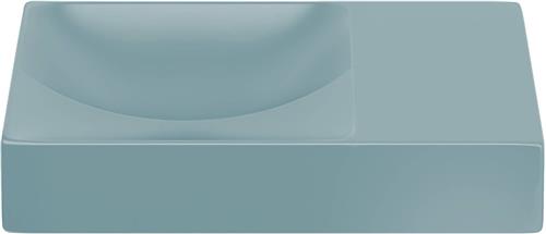 Clou Vale fontein 22cm Keramiek rond zonder kranenbank mat blauw